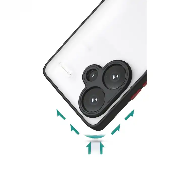 Xiaomi Redmi Note 13 Pro Plus Kılıf Montreal Silikon Kapak - Siyah
