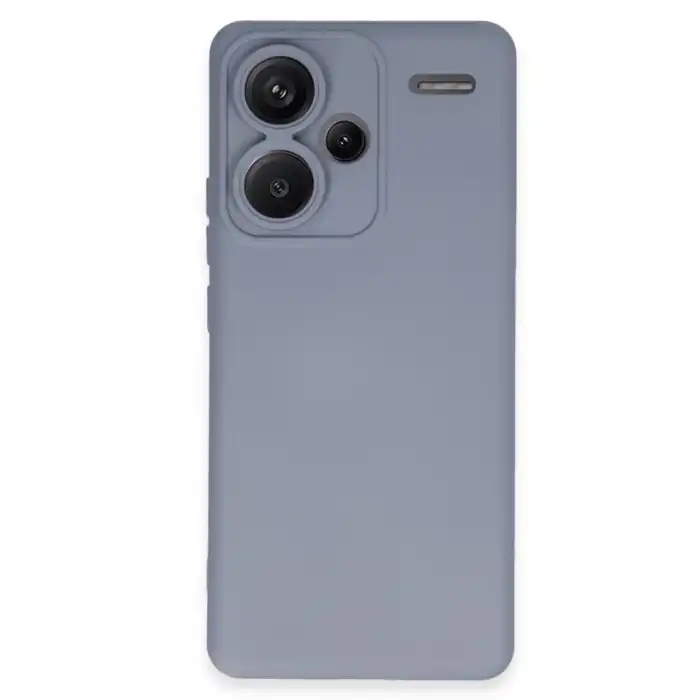 Xiaomi Redmi Note 13 Pro Plus Kılıf Nano İçi Kadife Silikon - Gri