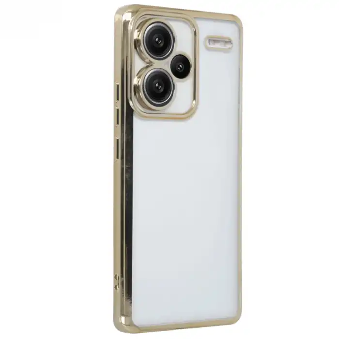 Xiaomi Redmi Note 13 Pro Plus Kılıf Razer Lensli Silikon - Gold