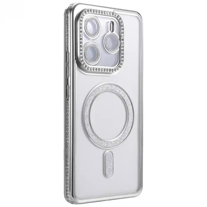 Xiaomi Redmi Note 14 4g Joke Simli Magneticsafe Kılıf - Gümüş