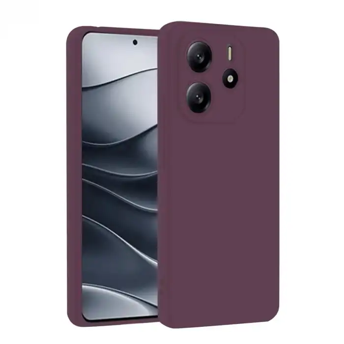 Xiaomi Redmi Note 14 4g Kılıf First Silikon - Mürdüm