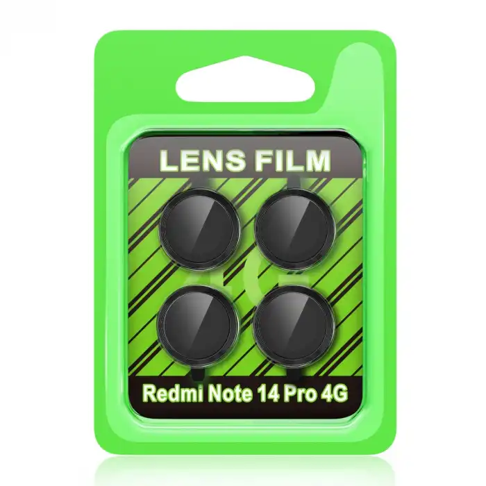 Xiaomi Redmi Note 14 Pro 4g Raze Metal Kamera Lens - Siyah
