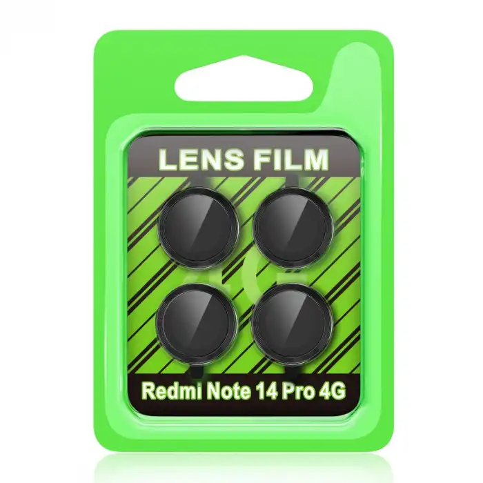 Xiaomi Redmi Note 14 Pro 4g Raze Metal Kamera Lens - Siyah