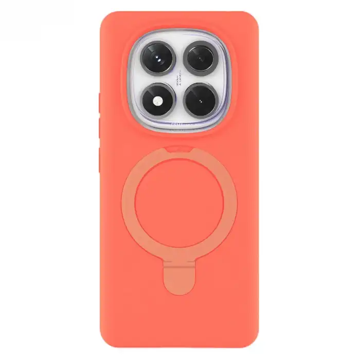 Xiaomi Redmi Note 14 Pro 4g Regal Magsafe Standlı Kapak - Turuncu