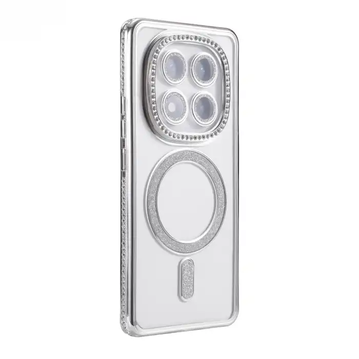 Xiaomi Redmi Note 14 Pro 5g Joke Simli Magneticsafe Kılıf - Gümüş