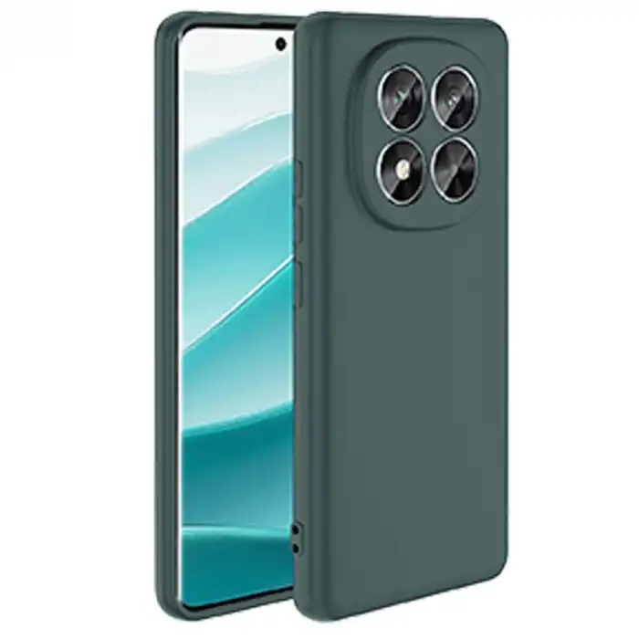 Xiaomi Redmi Note 14 Pro 5g Kılıf First Silikon - Koyu Yeşil
