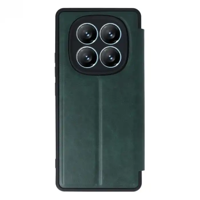 Xiaomi Redmi Note 14 Pro 5g Kılıf Flip Cover - Koyu Yeşil
