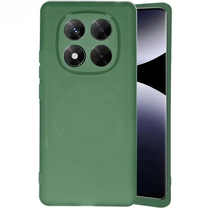 Xiaomi Redmi Note 14 Pro 5g Kılıf Maya Karbon Kapak - Koyu Yeşil
