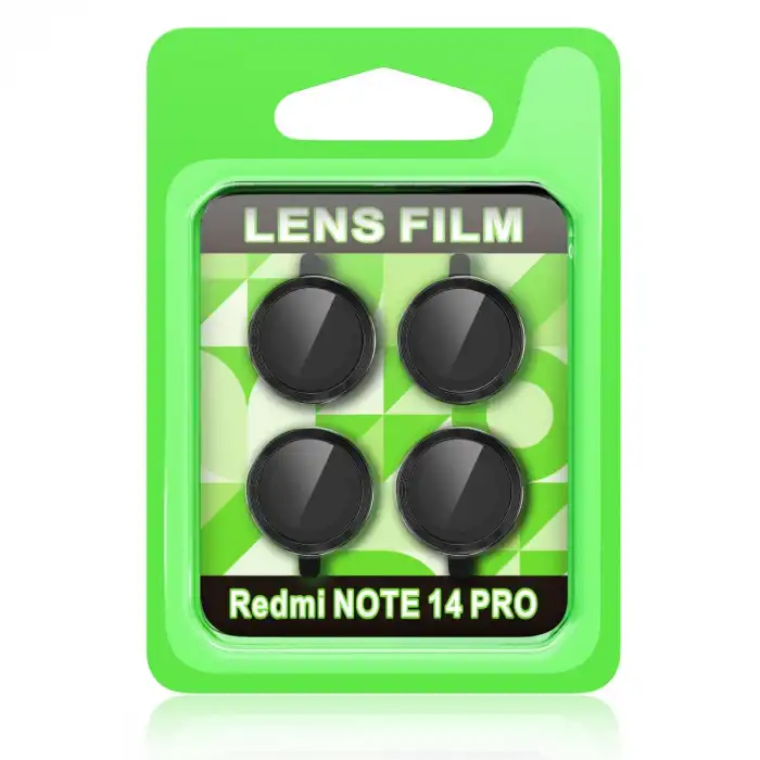 Xiaomi Redmi Note 14 Pro 5g Raze Metal Kamera Lens - Siyah