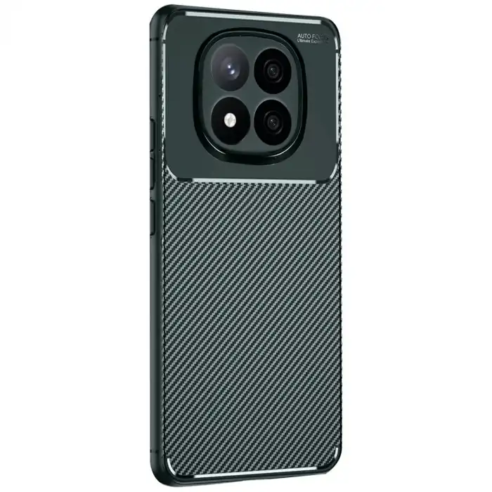 Xiaomi Redmi Note 14 Pro Plus Kılıf Auto Focus Karbon Kapak - Koyu Yeşil