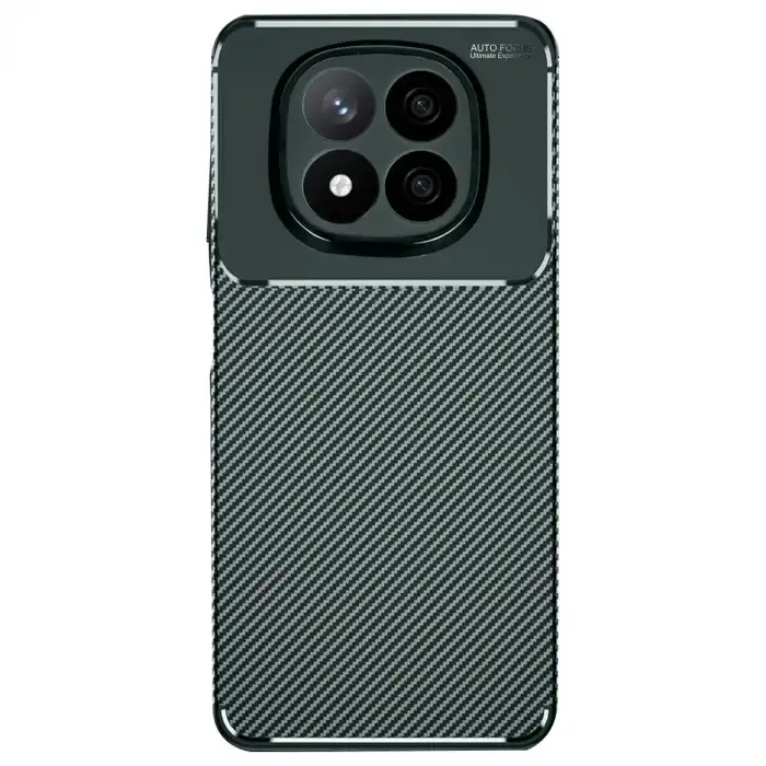 Xiaomi Redmi Note 14 Pro Plus Kılıf Auto Focus Karbon Kapak - Koyu Yeşil