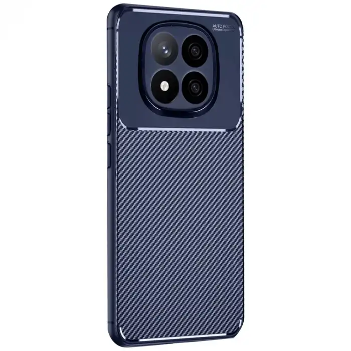 Xiaomi Redmi Note 14 Pro Plus Kılıf Auto Focus Karbon Kapak - Lacivert