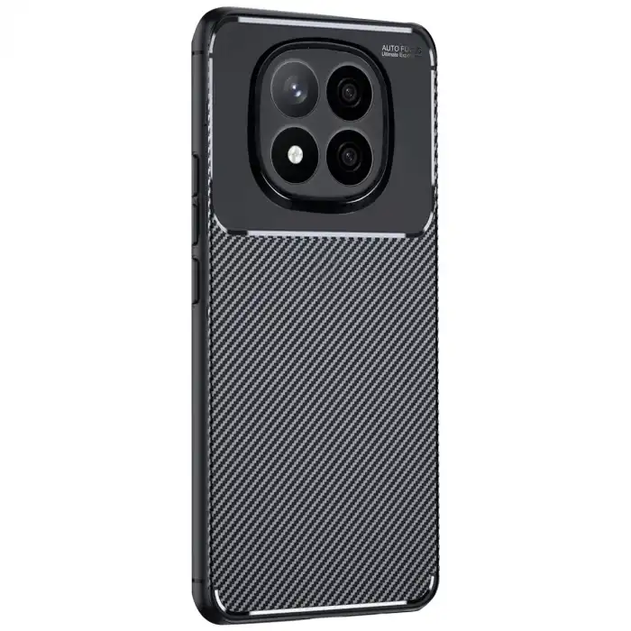 Xiaomi Redmi Note 14 Pro Plus Kılıf Auto Focus Karbon Kapak - Siyah