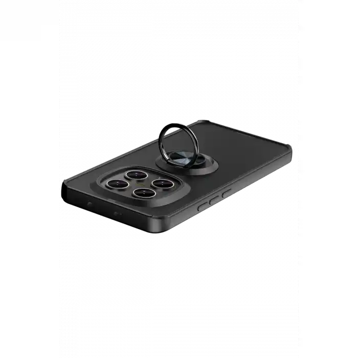 Xiaomi Redmi Note 15 4g Montreal Yüzüklü Silikon Kapak - Siyah