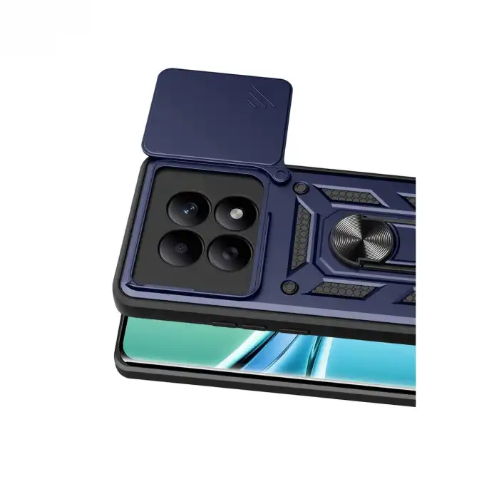 Xiaomi Redmi Note 15 4g Pars Lens Yüzüklü Silikon - Lacivert