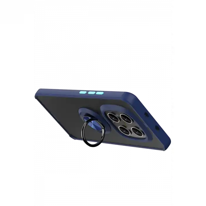 Xiaomi Redmi Note 15 Pro 4g Montreal Yüzüklü Silikon Kapak - Lacivert