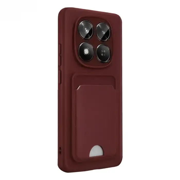 Xiaomi Redmi Note 15 Pro 5g Kelvin Kartvizitli Silikon - Bordo