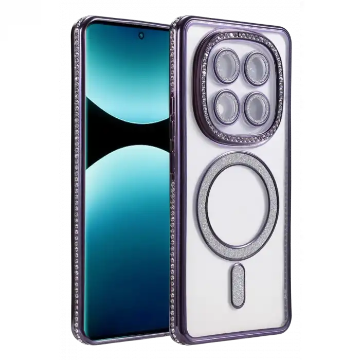 Xiaomi Redmi Note 15 Pro Plus 5g Joke Simli Magneticsafe Kılıf - Derin Mor