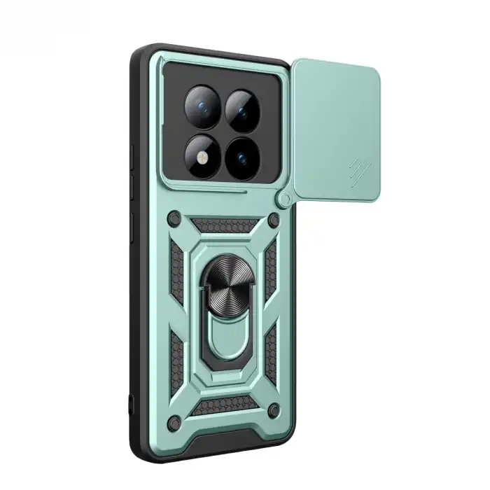 Xiaomi Redmi Note 15 Pro Plus 5g Pars Lens Yüzüklü Silikon - Yeşil