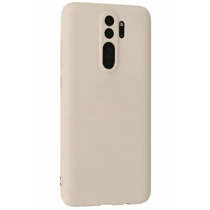Xiaomi Redmi Note 8 Pro Kılıf First Silikon - Krem
