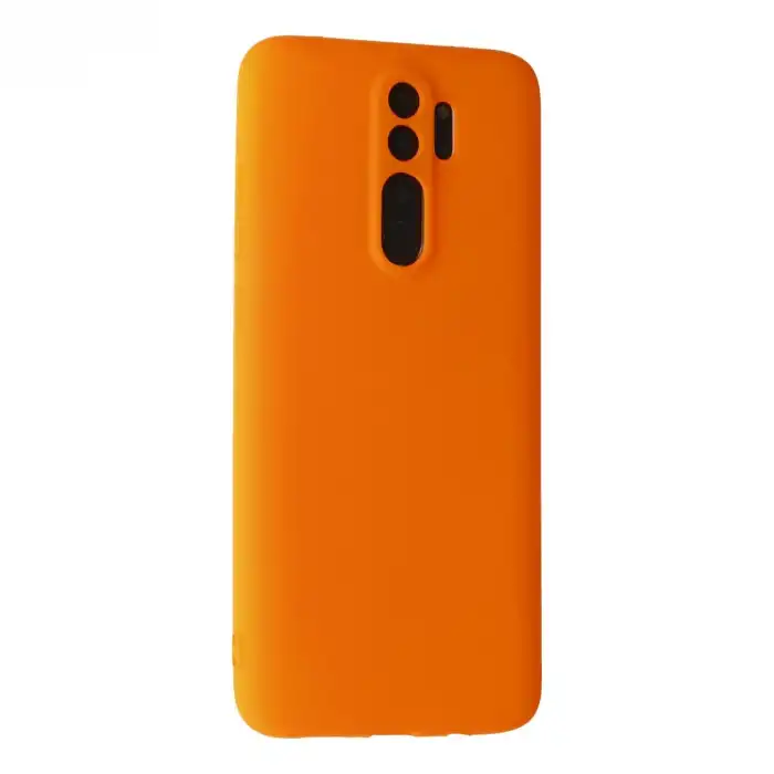 Xiaomi Redmi Note 8 Pro Kılıf First Silikon - Turuncu