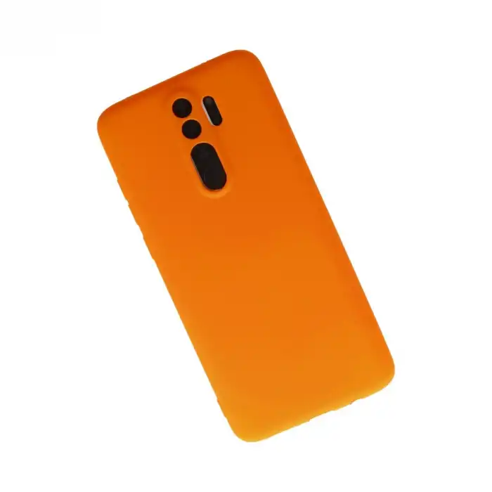 Xiaomi Redmi Note 8 Pro Kılıf First Silikon - Turuncu