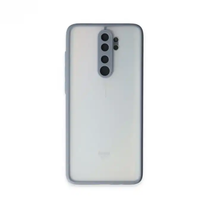 Xiaomi Redmi Note 8 Pro Kılıf Montreal Silikon Kapak - Gri