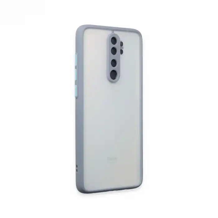 Xiaomi Redmi Note 8 Pro Kılıf Montreal Silikon Kapak - Gri