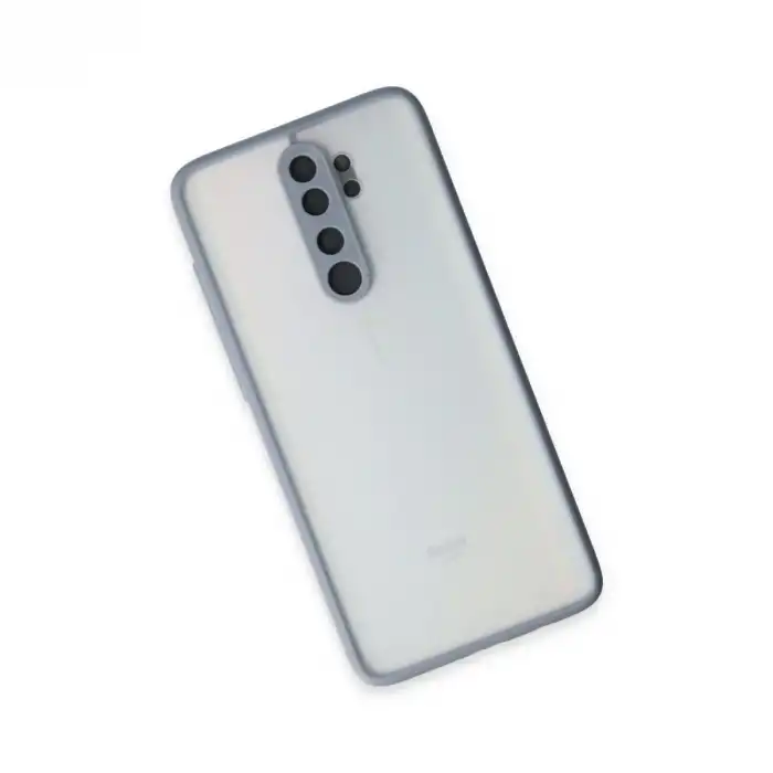 Xiaomi Redmi Note 8 Pro Kılıf Montreal Silikon Kapak - Gri