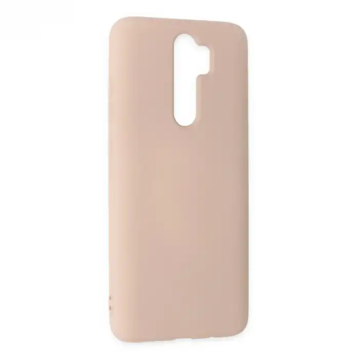 Xiaomi Redmi Note 8 Pro Kılıf Nano İçi Kadife Silikon - Pudra