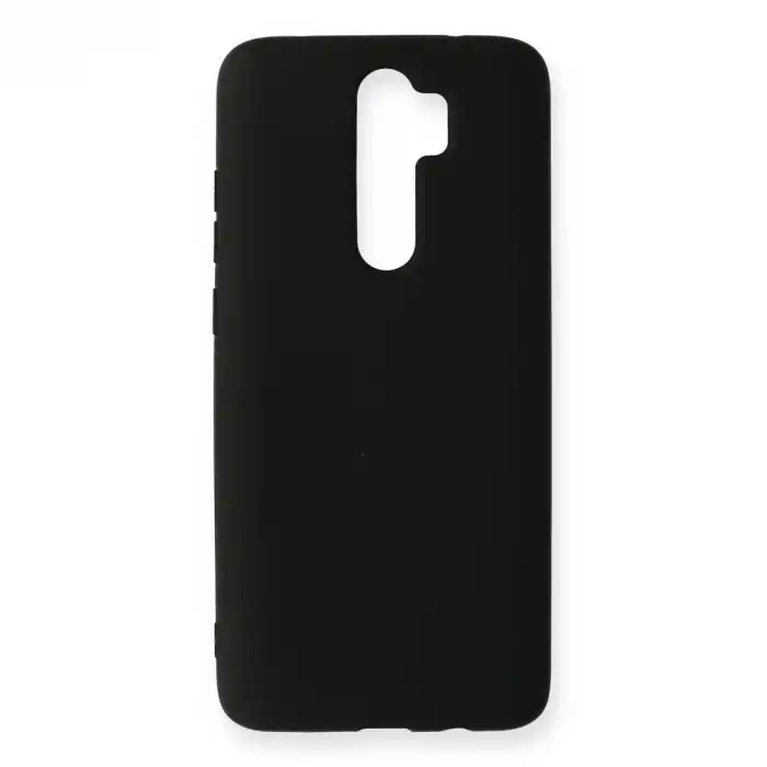 Xiaomi Redmi Note 8 Pro Kılıf Nano İçi Kadife Silikon - Siyah