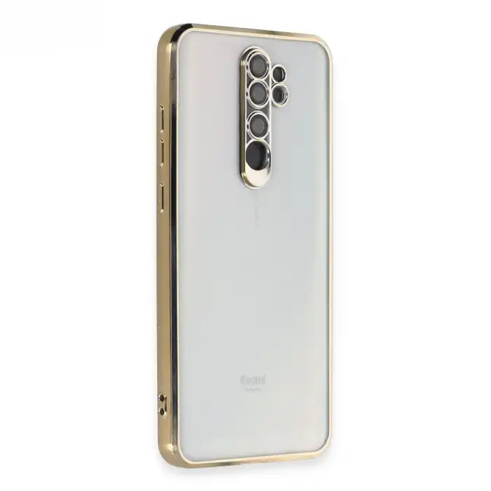 Xiaomi Redmi Note 8 Pro Kılıf Razer Lensli Silikon - Gold