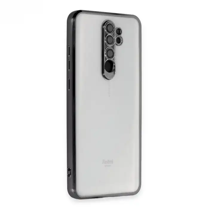 Xiaomi Redmi Note 8 Pro Kılıf Razer Lensli Silikon - Siyah