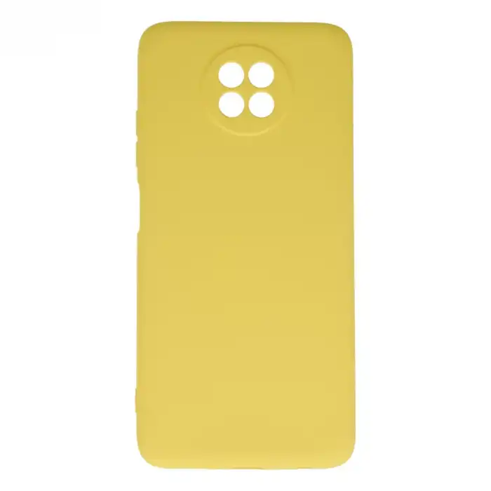 Xiaomi Redmi Note 9 5g Kılıf Nano İçi Kadife Silikon - Sarı
