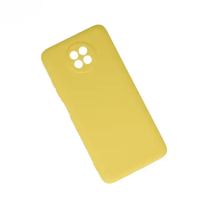 Xiaomi Redmi Note 9 5g Kılıf Nano İçi Kadife Silikon - Sarı