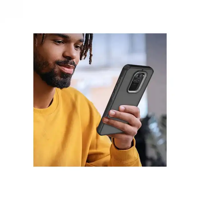 Xiaomi Redmi Note 9 Kılıf Elegant Kapak - Pudra