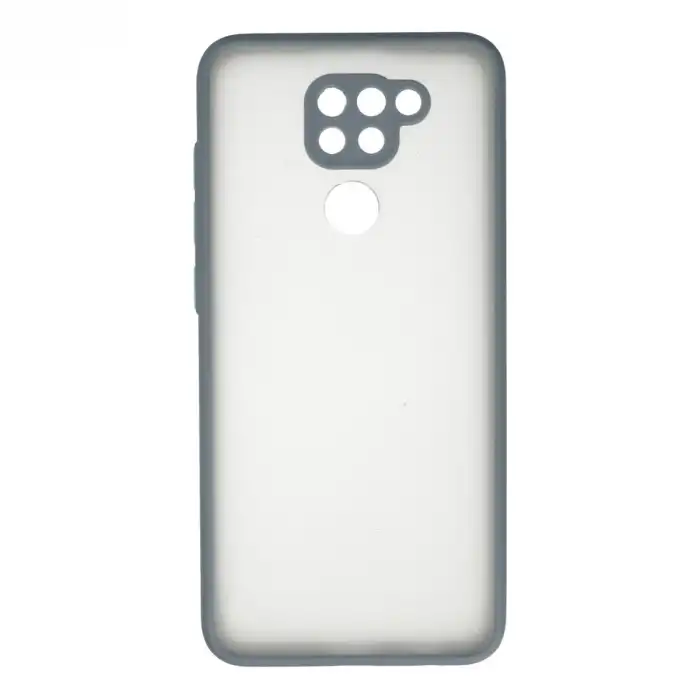 Xiaomi Redmi Note 9 Kılıf Montreal Silikon Kapak - Gri