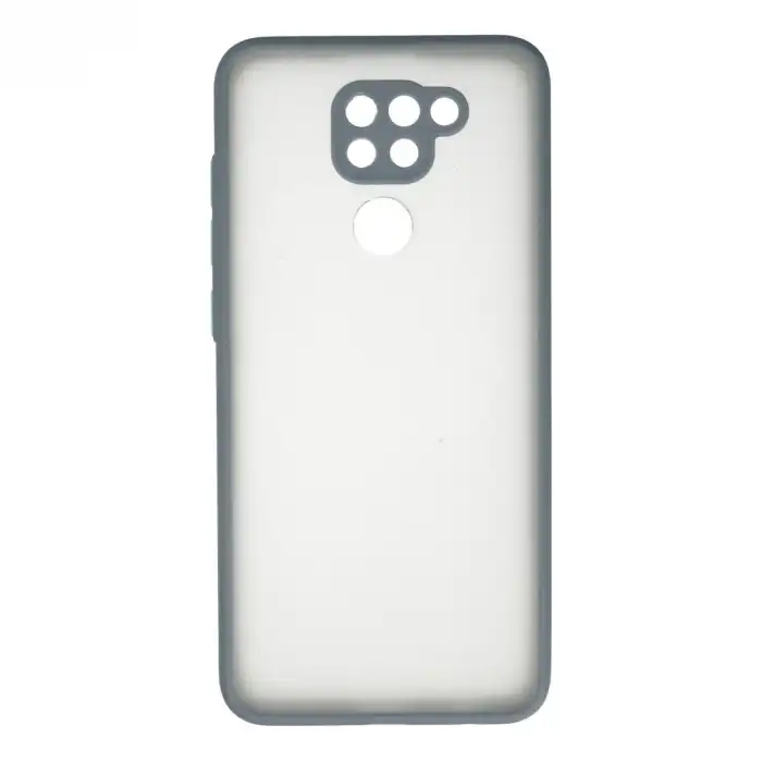 Xiaomi Redmi Note 9 Kılıf Montreal Silikon Kapak - Gri