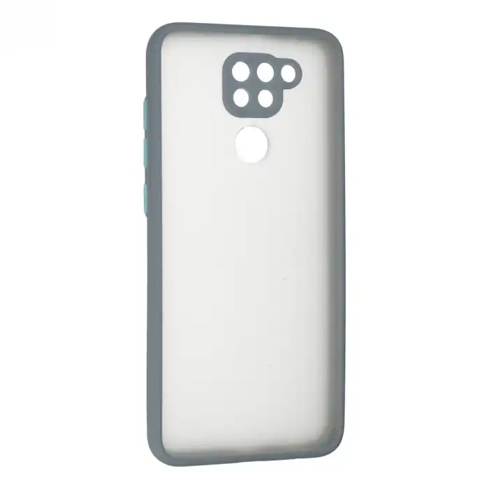 Xiaomi Redmi Note 9 Kılıf Montreal Silikon Kapak - Gri