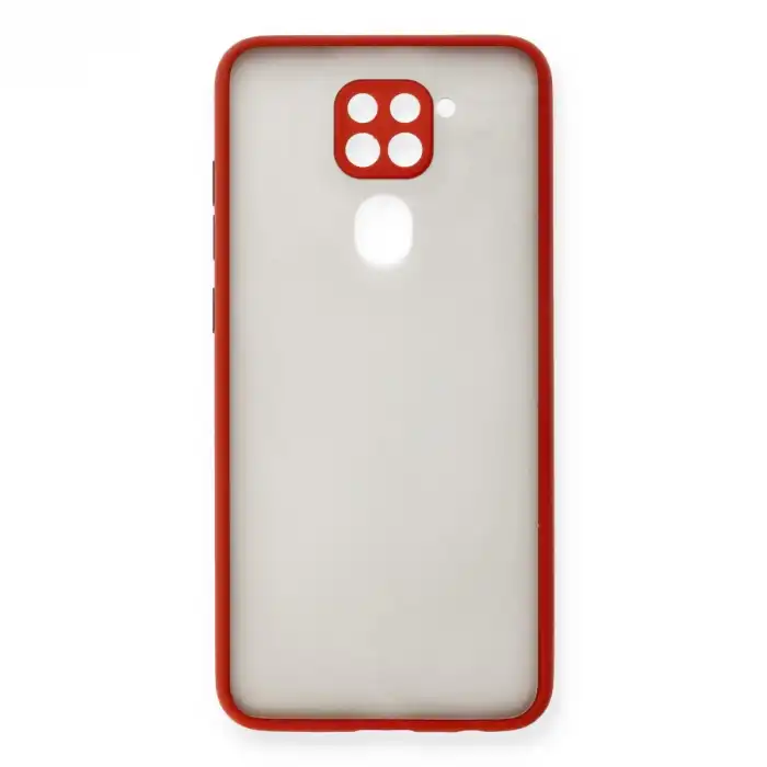 Xiaomi Redmi Note 9 Kılıf Montreal Silikon Kapak - Kırmızı