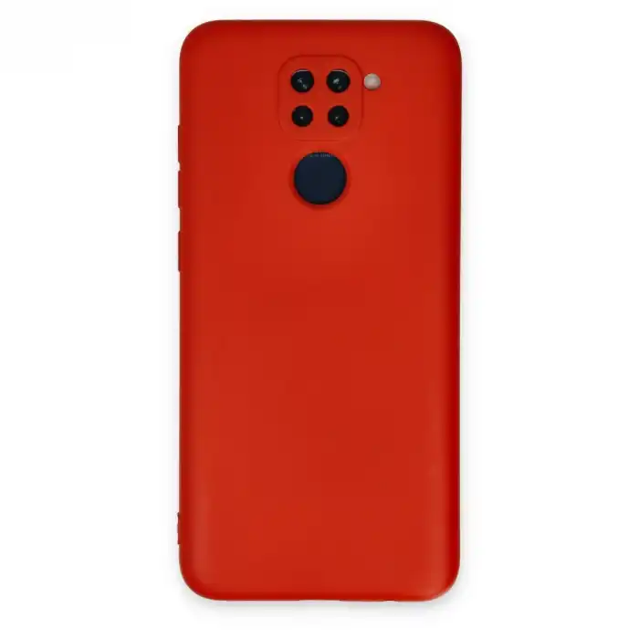 Xiaomi Redmi Note 9 Kılıf Nano İçi Kadife Silikon - Kırmızı