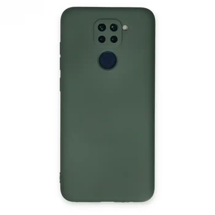 Xiaomi Redmi Note 9 Kılıf Nano İçi Kadife Silikon - Koyu Yeşil