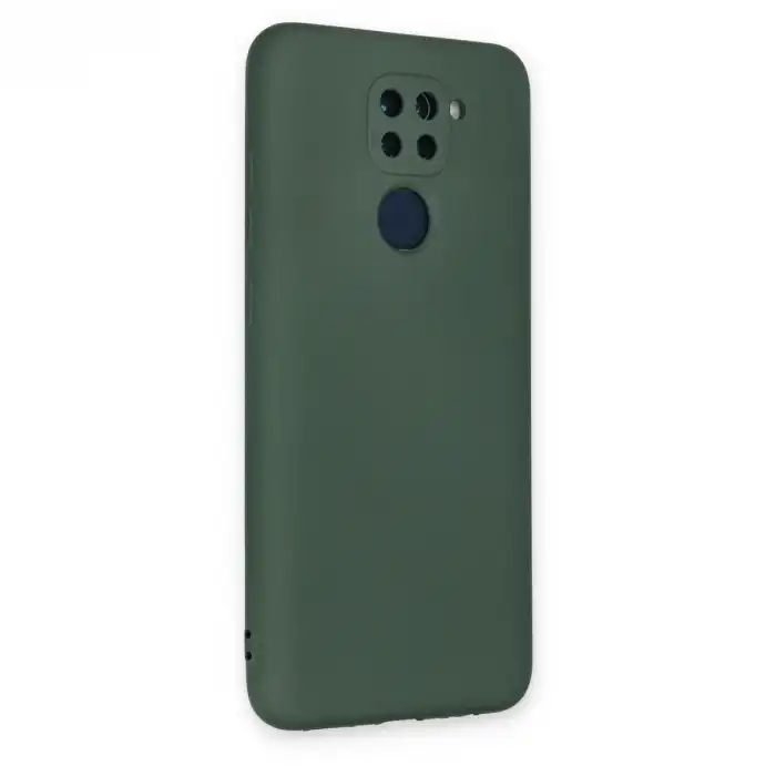 Xiaomi Redmi Note 9 Kılıf Nano İçi Kadife Silikon - Koyu Yeşil