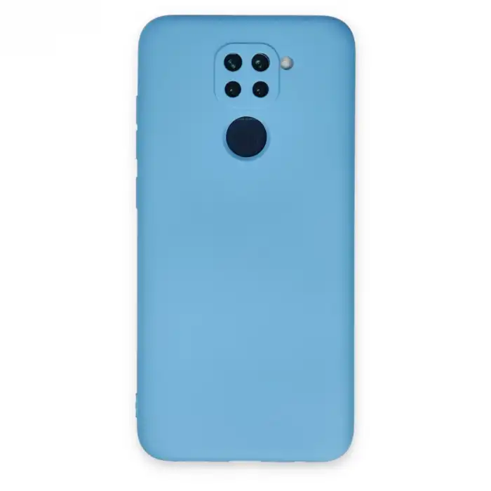 Xiaomi Redmi Note 9 Kılıf Nano İçi Kadife Silikon - Mavi