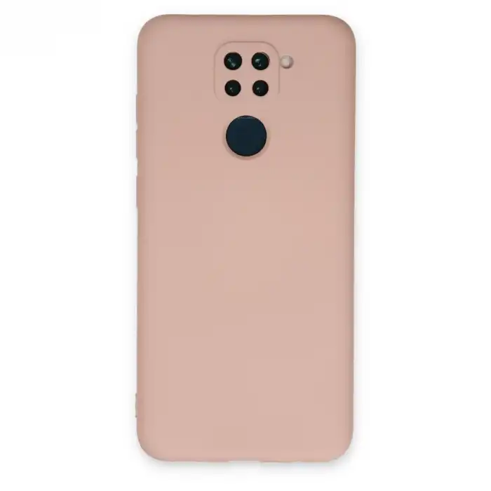 Xiaomi Redmi Note 9 Kılıf Nano İçi Kadife Silikon - Pudra