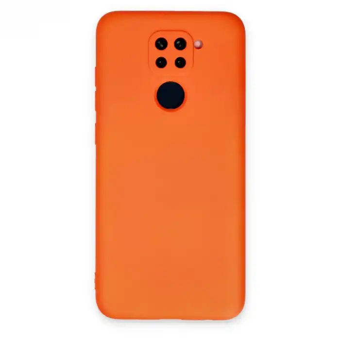 Xiaomi Redmi Note 9 Kılıf Nano İçi Kadife Silikon - Turuncu