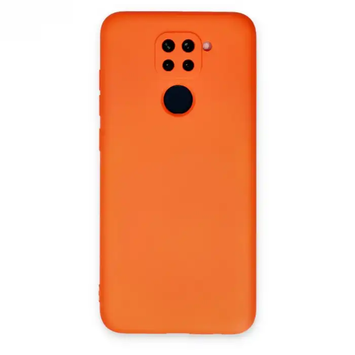 Xiaomi Redmi Note 9 Kılıf Nano İçi Kadife Silikon - Turuncu