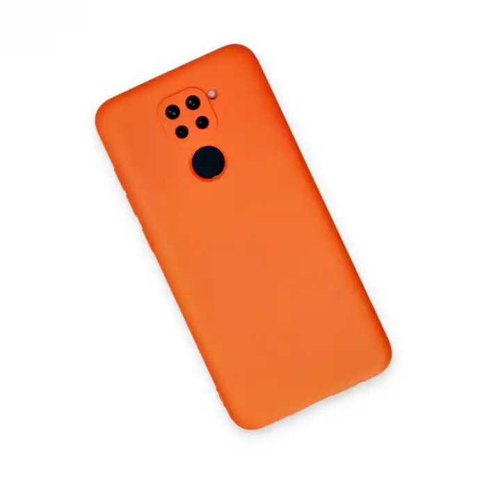Xiaomi Redmi Note 9 Kılıf Nano İçi Kadife Silikon - Turuncu