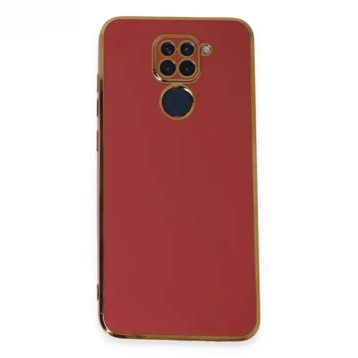 Xiaomi Redmi Note 9 Kılıf Volet Silikon - Kırmızı