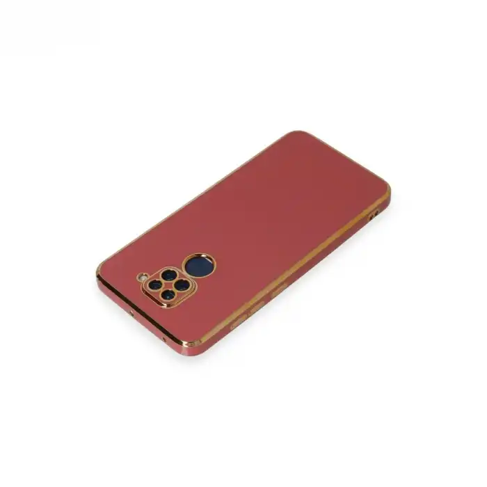 Xiaomi Redmi Note 9 Kılıf Volet Silikon - Kırmızı